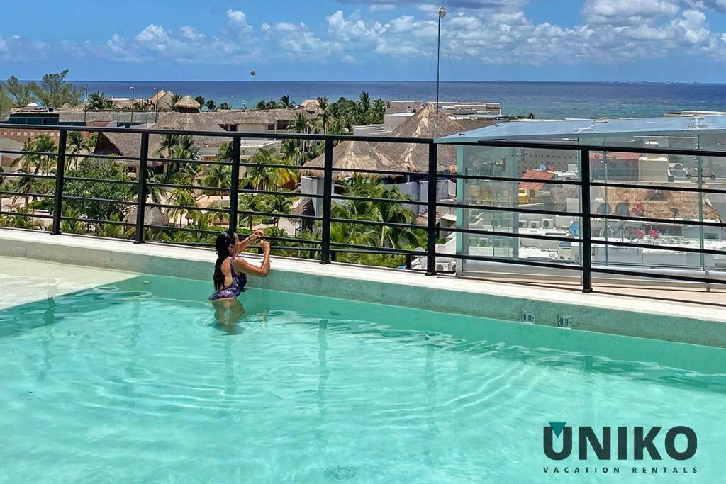 1 Block To The Beach 2Br 6Pax Rooftop Pool King Bed Playa del Carmen Extérieur photo
